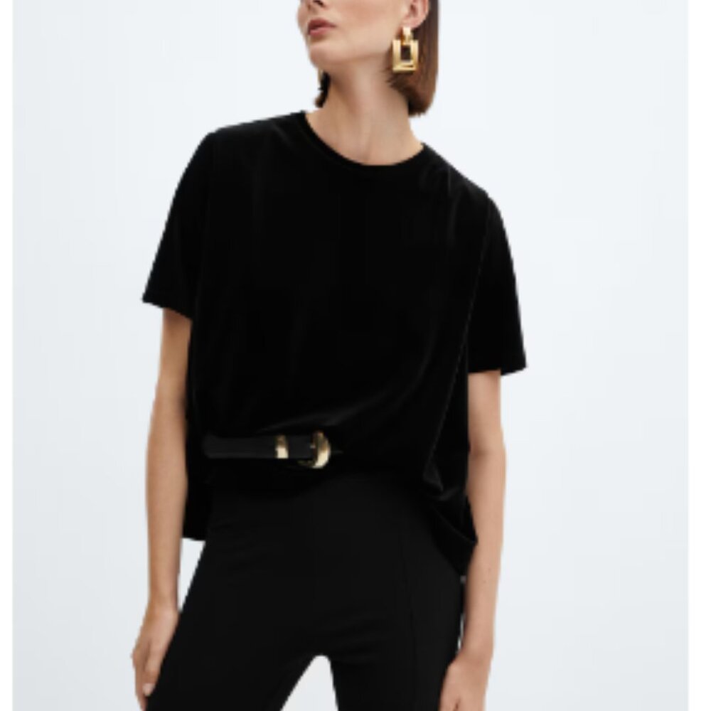 Black velvet top